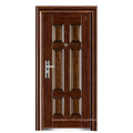 Steel Security Walnut Colour Panel Door